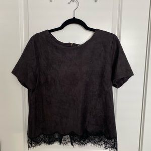 Design Lab velvet shirt